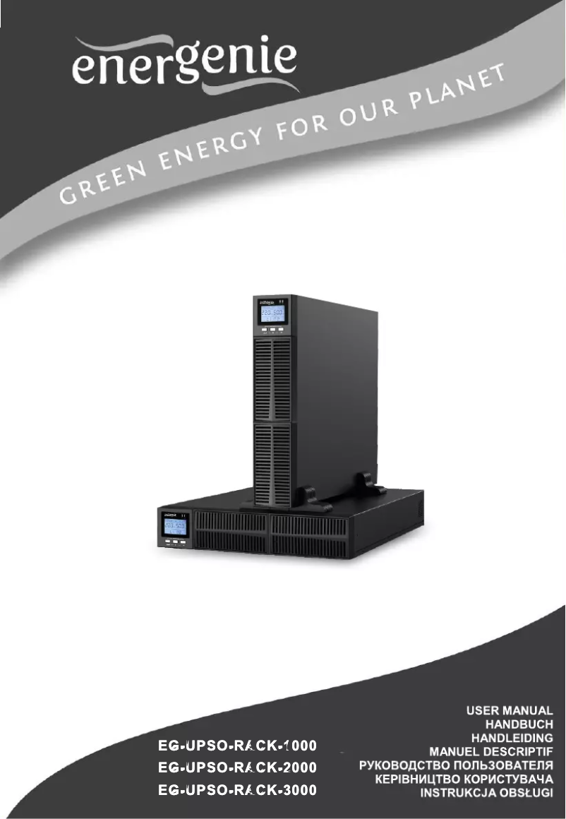 Page 1 de la notice Manuel utilisateur EnerGenie EG-UPSO-RACK-3000