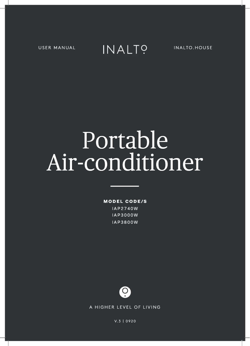 First page image of the manual for IAP3000W