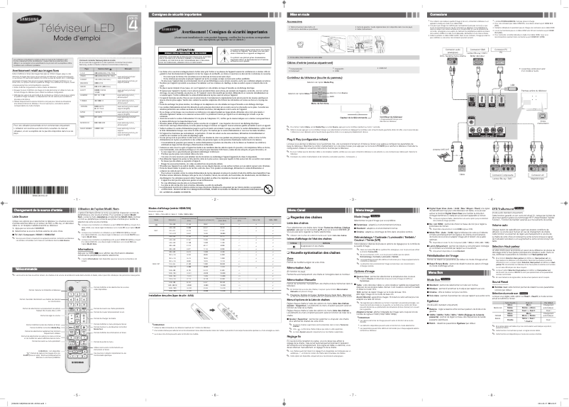 First page image of the manual for UA48H4200AR
