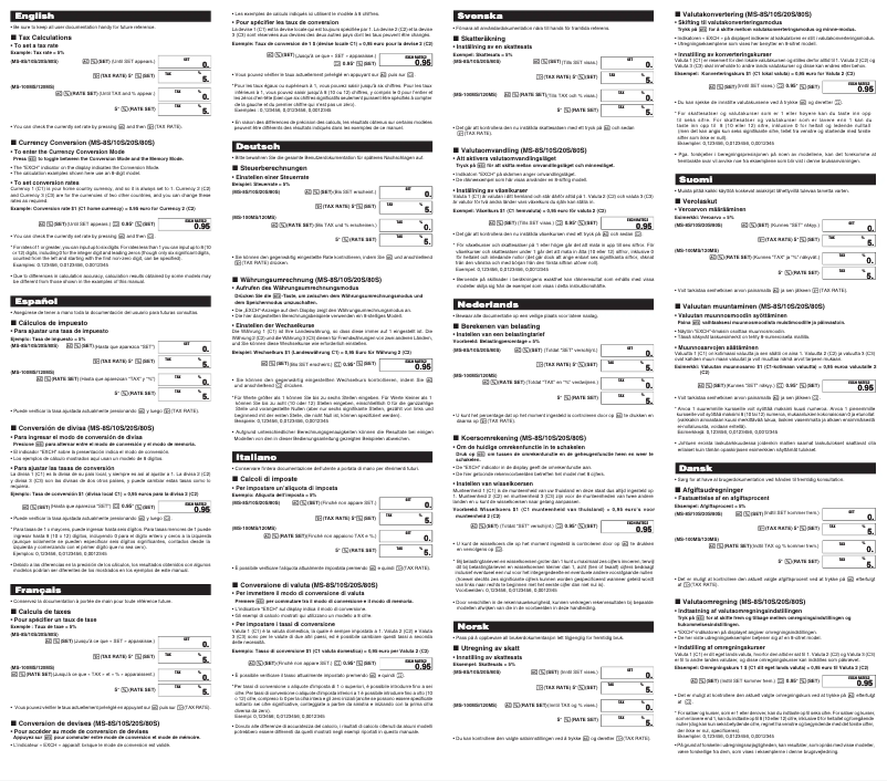 First page image of the manual for MS-100S