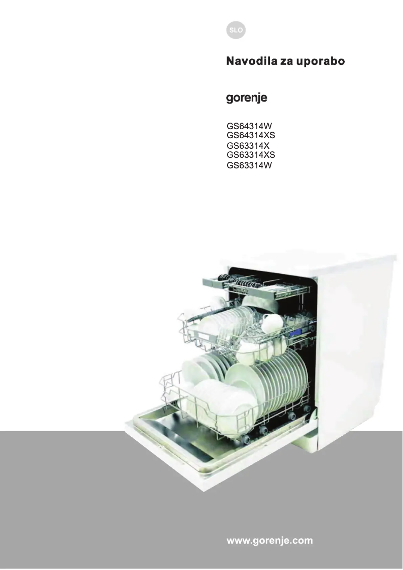 Page 1 of the manual User Manual Gorenje GS64314XS