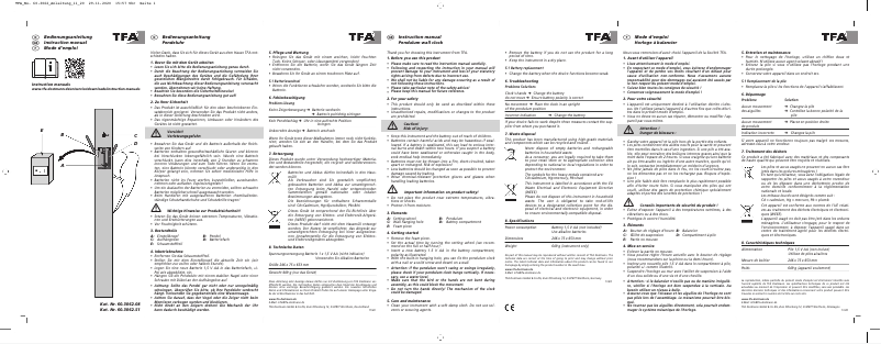 Page 1 of the manual User Manual TFA Picus 60.3062.08