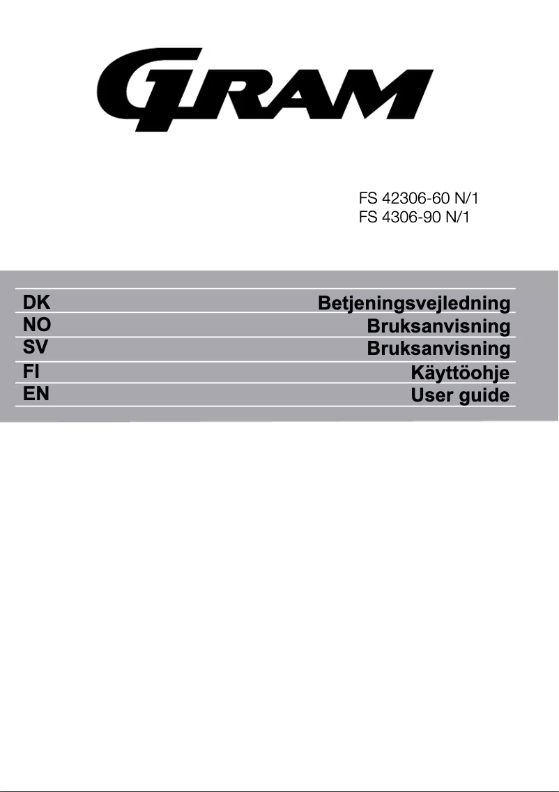 First page image of the manual for FS 4306-90 N/1