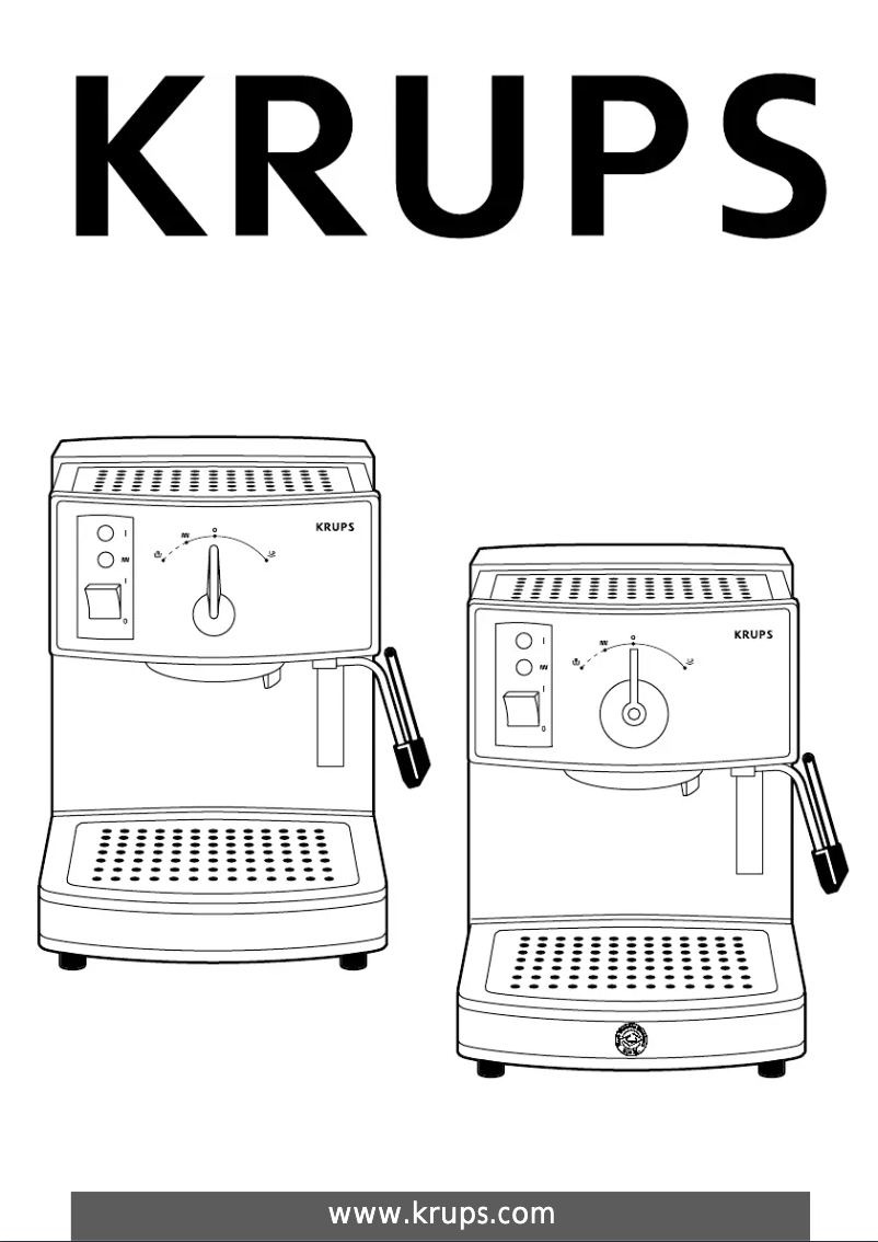 Page 1 de la notice Manuel utilisateur Krups Espresso line FNC 156