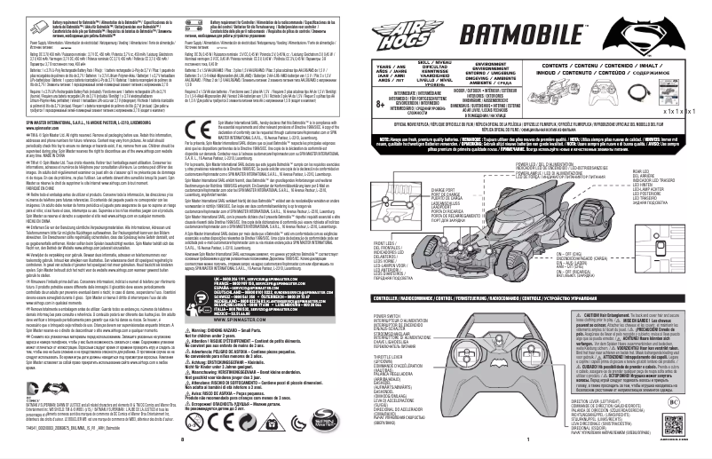 First page image of the manual for Batmobile