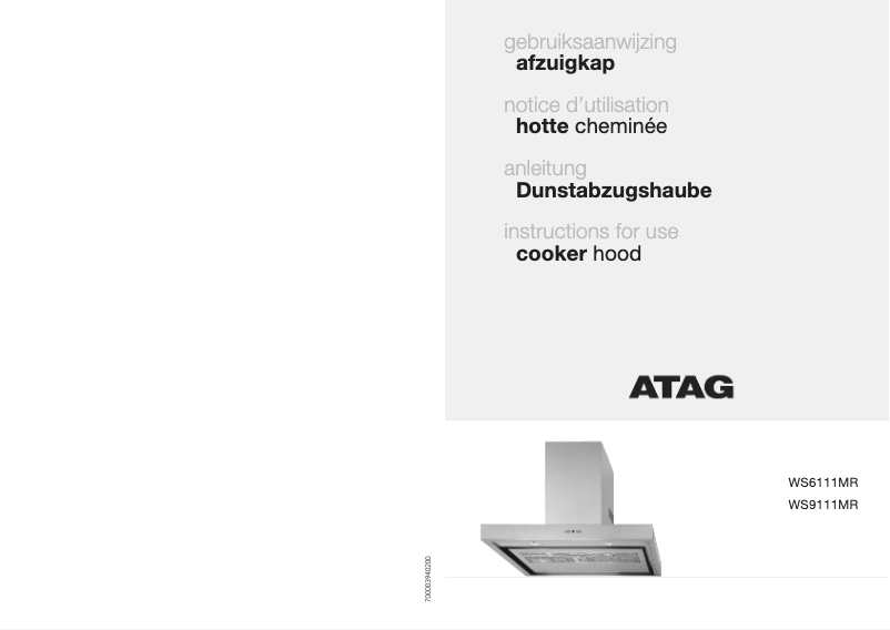 First page image of the manual for WS6111MR