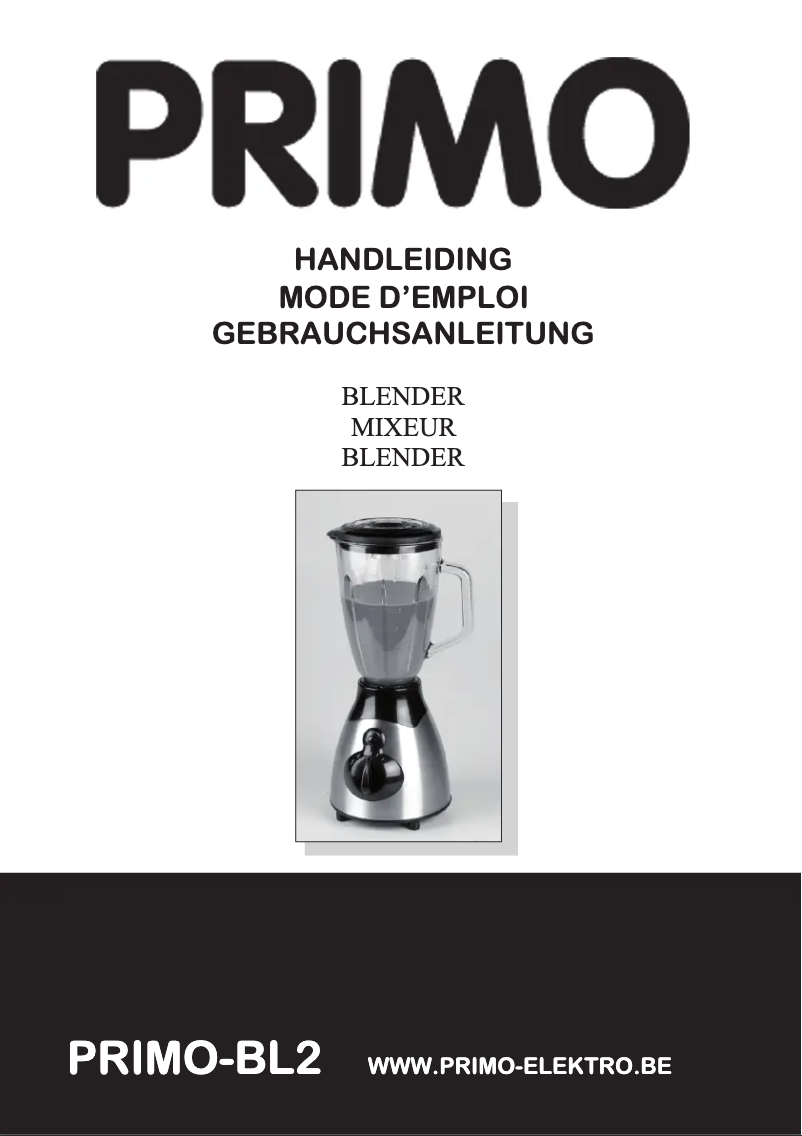 First page image of the manual for BL2