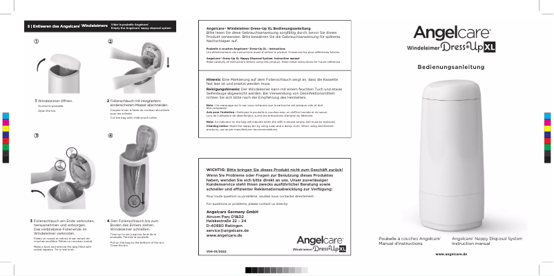 First page image of the manual for Dress Up XL