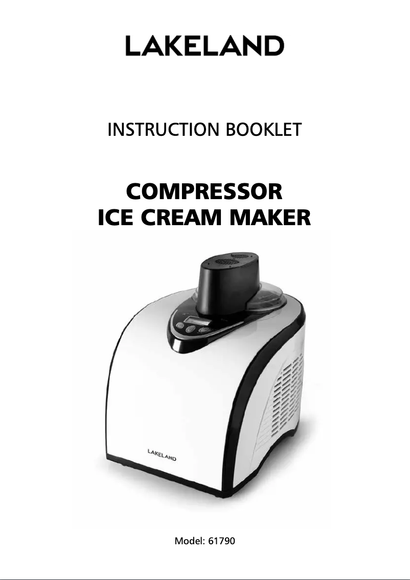 First page image of the manual for Compressor 61790