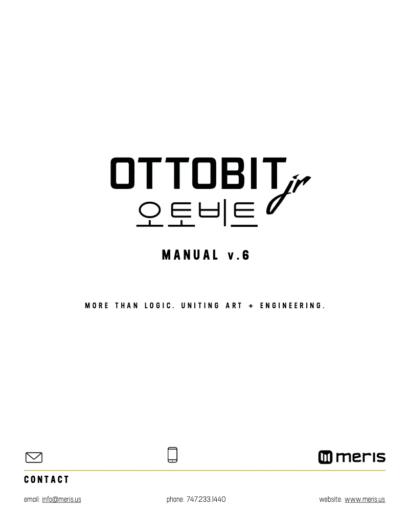 First page image of the manual for Ottobit Jr