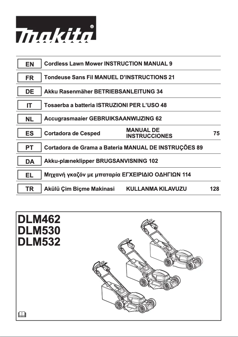 Page 1 of the manual User Manual Makita DLM530PT4