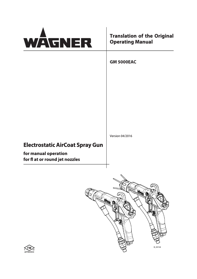 First page image of the manual for GM 5000EAC