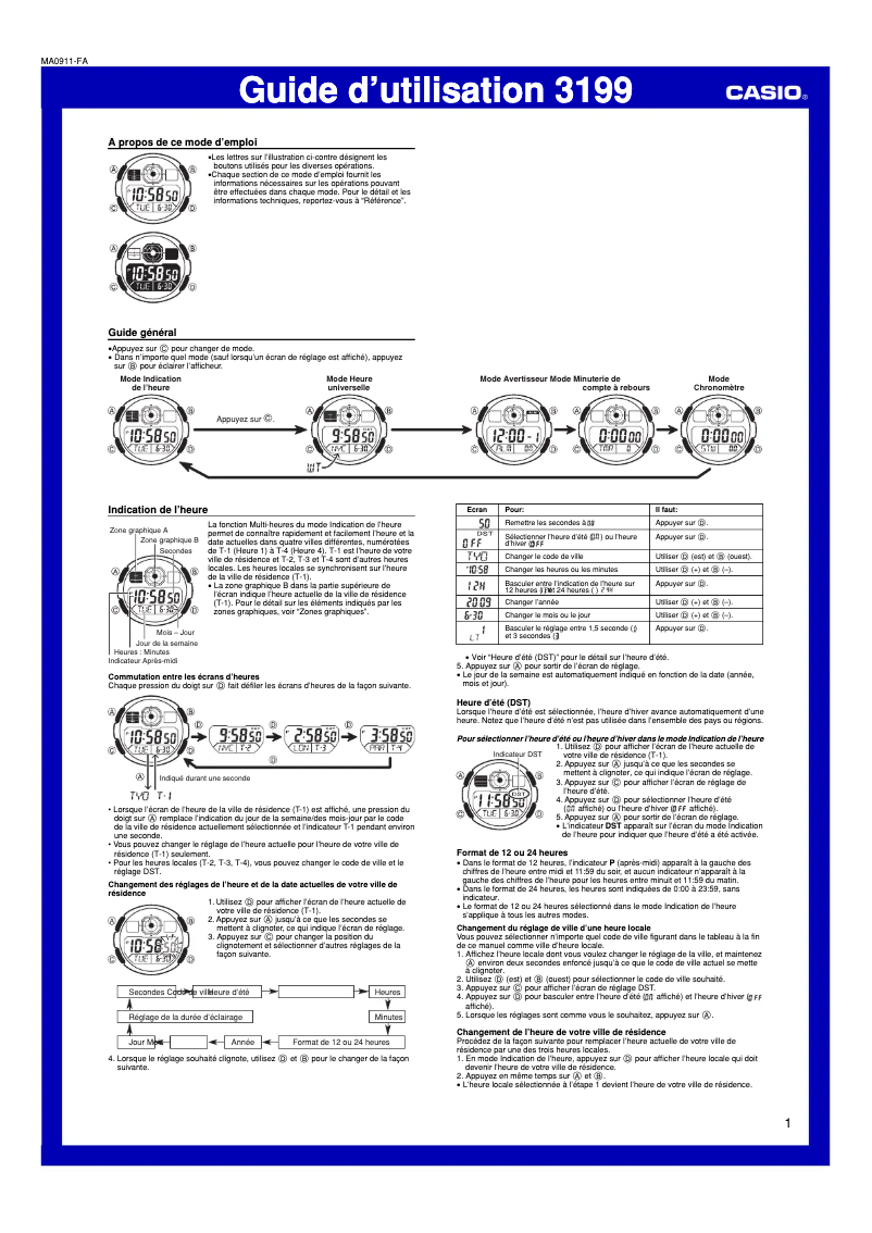 First page image of the manual for AE-2000W-1AVEF