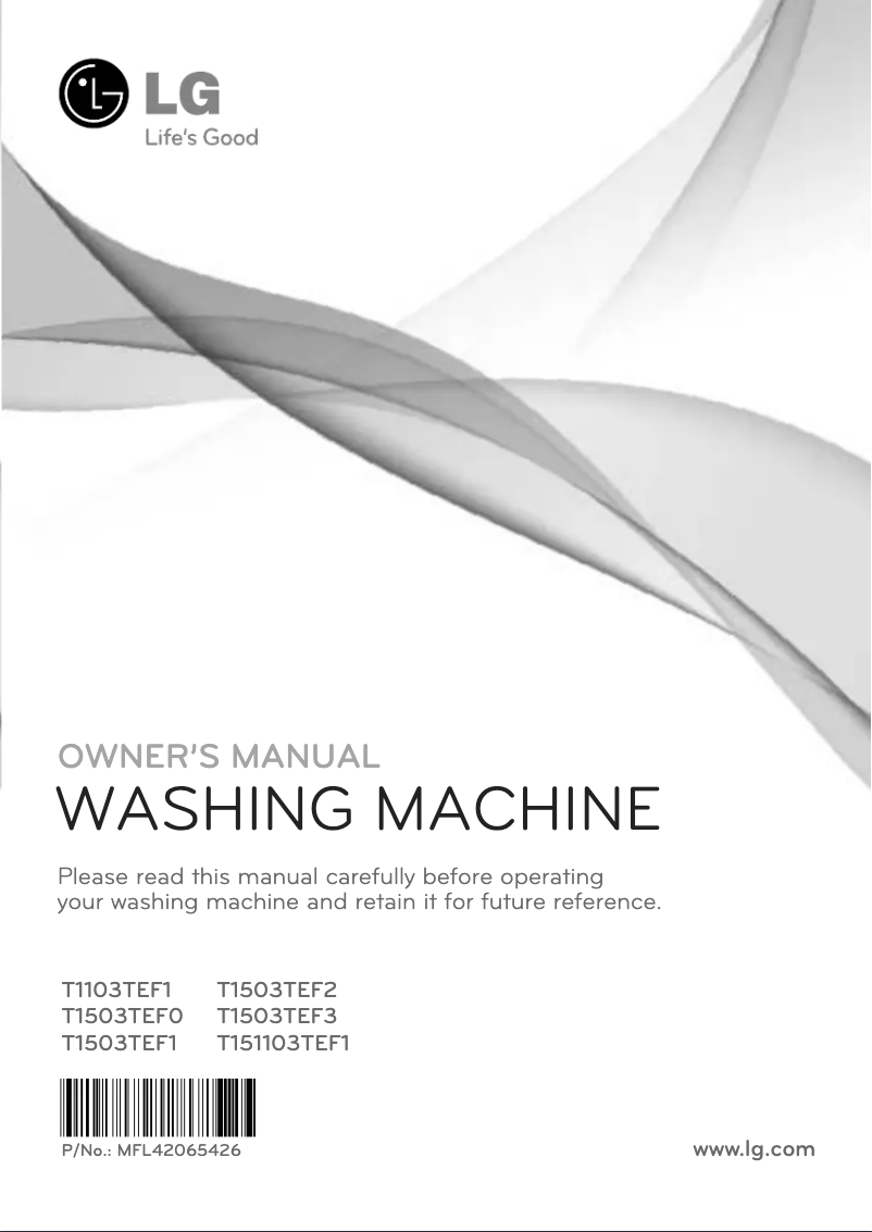 First page image of the manual for T1503TEF2