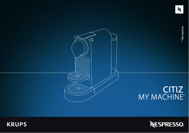 Image de la première page du manuel de l'appareil Nespresso Citiz