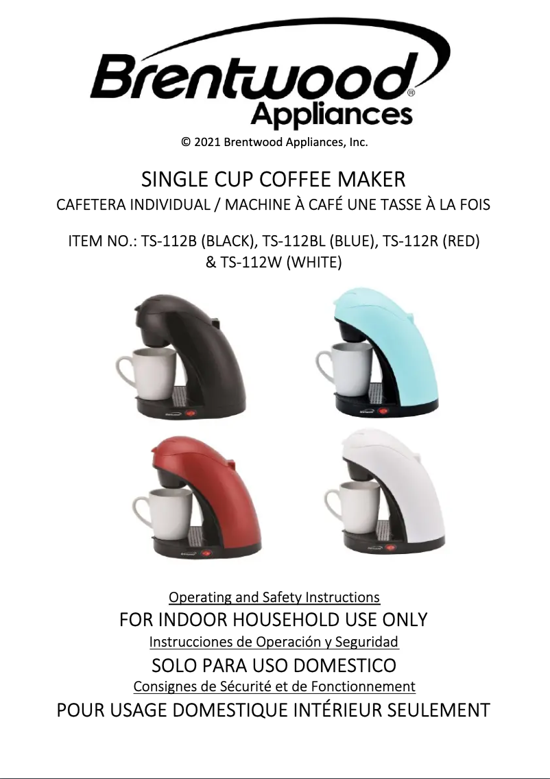 First page image of the manual for TS-112BL