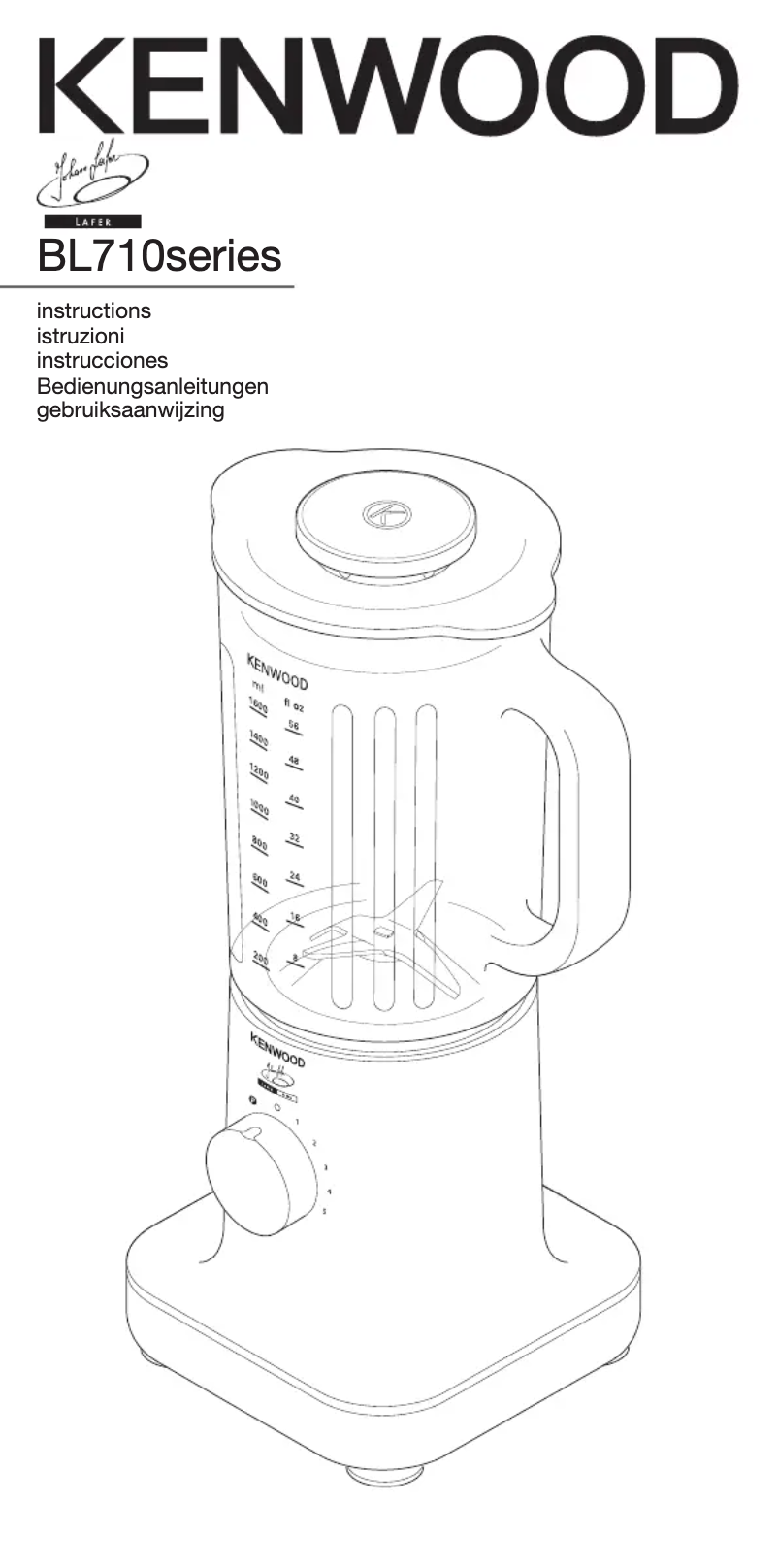 Page 1 of the manual User Manual Kenwood BL716