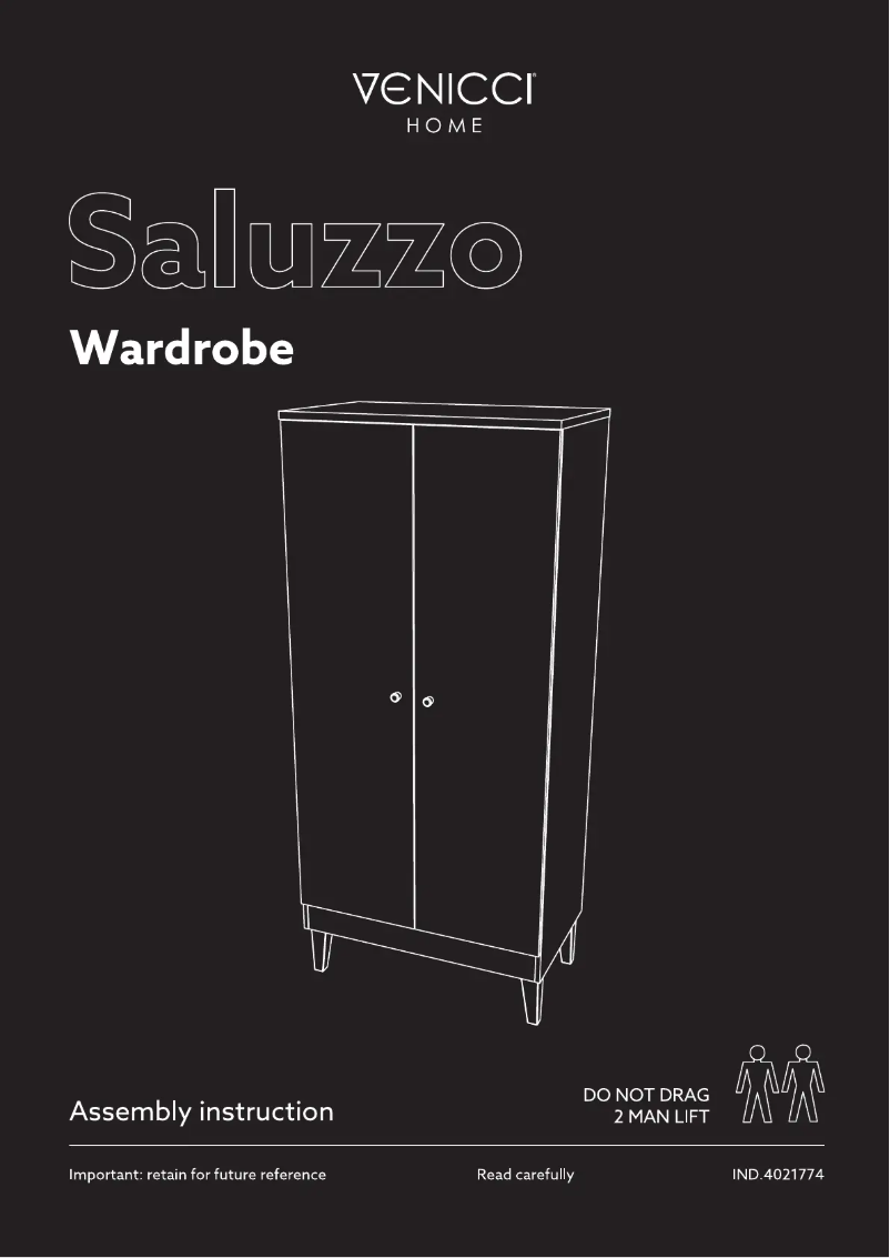 First page image of the manual for Forenzo Wardrobe