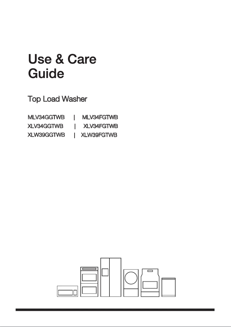 First page image of the manual for MLV34FGTWB