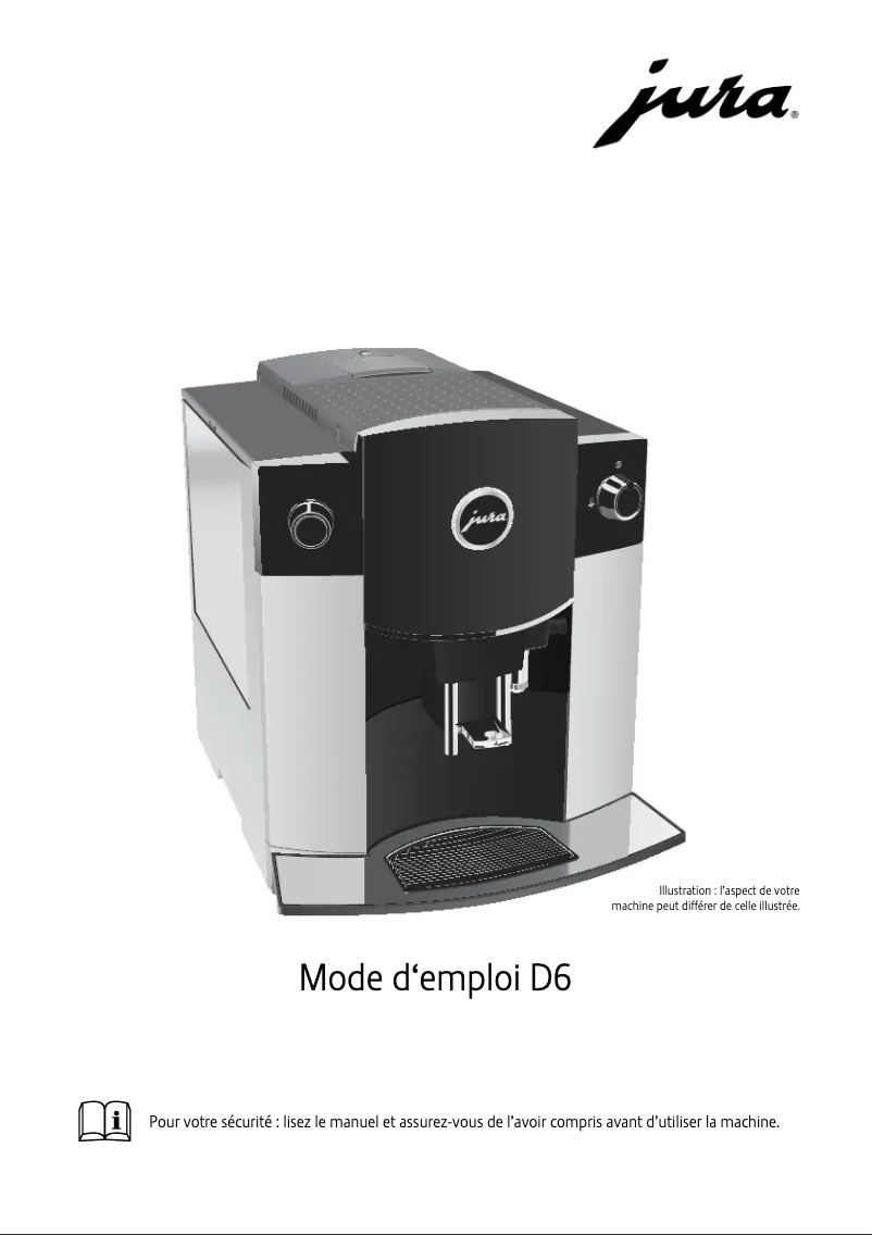 Page 1 of the manual User Manual Jura D6