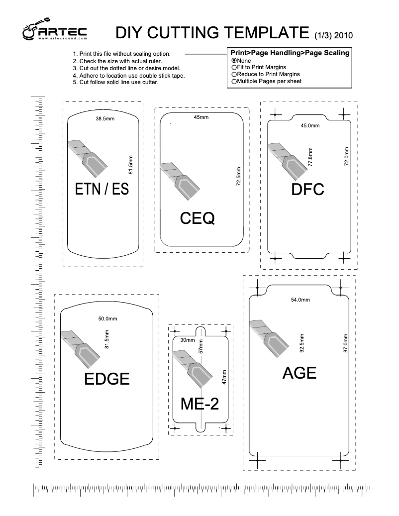 First page image of the manual for Edge Z