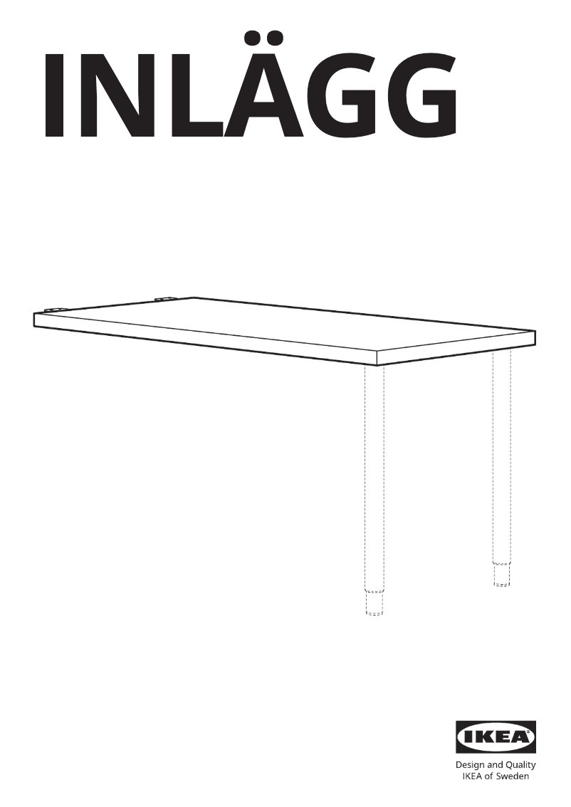 First page image of the manual for INLÄGG 105.223.77