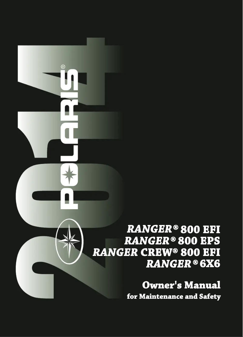 First page image of the manual for Ranger 570 EPS (2014)