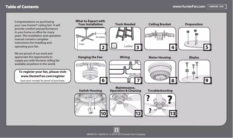 First page image of the manual for Low Profile 51060