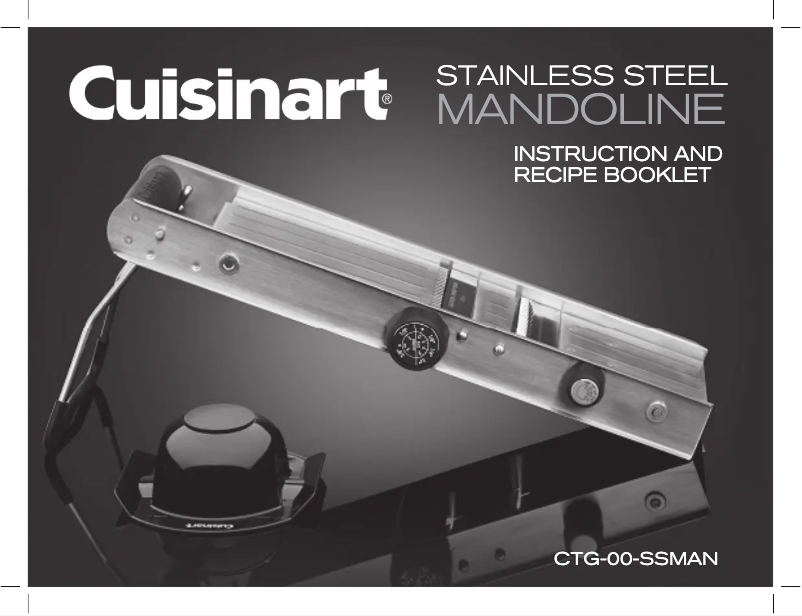 Page 1 of the manual User Manual Cuisinart CTG-00-SSMAN2