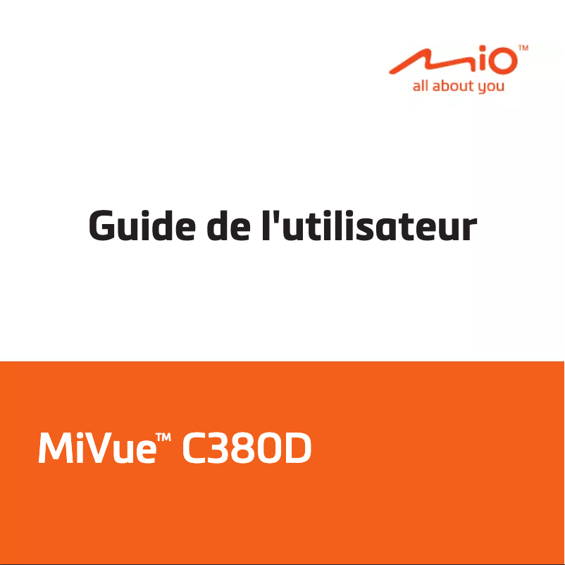 Page 1 of the manual User Manual Mio MiVue C380D