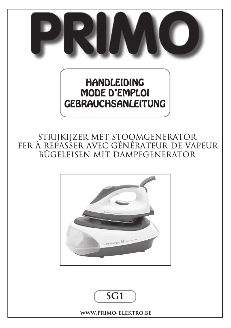 First page image of the manual for SG1