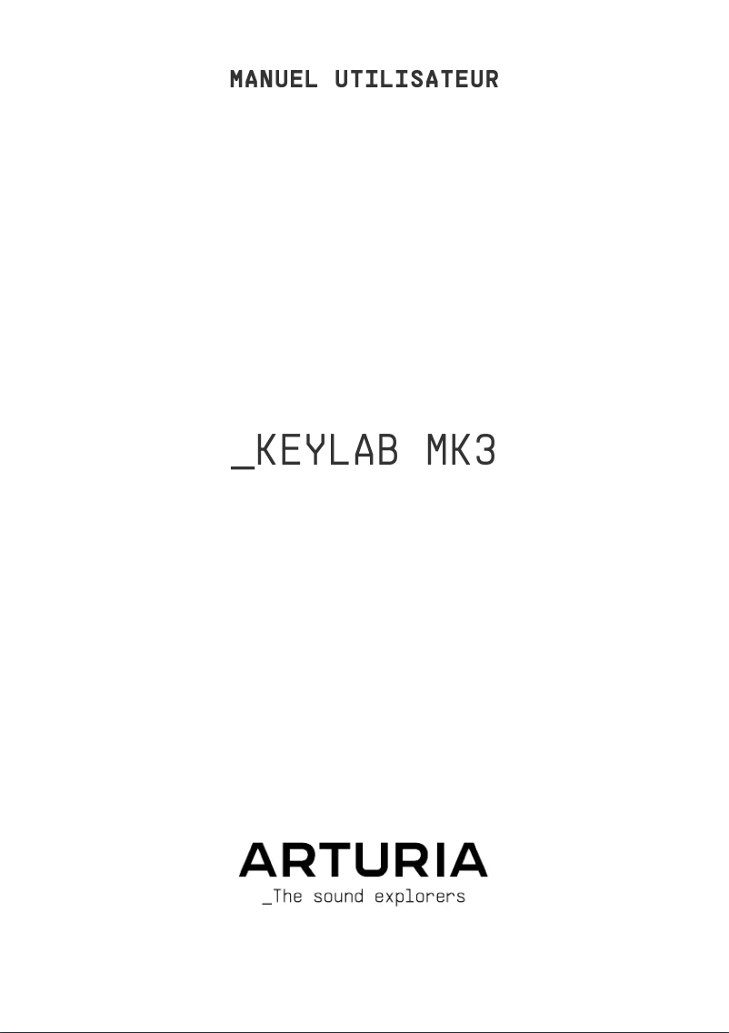 First page image of the manual for KeyLab mk3