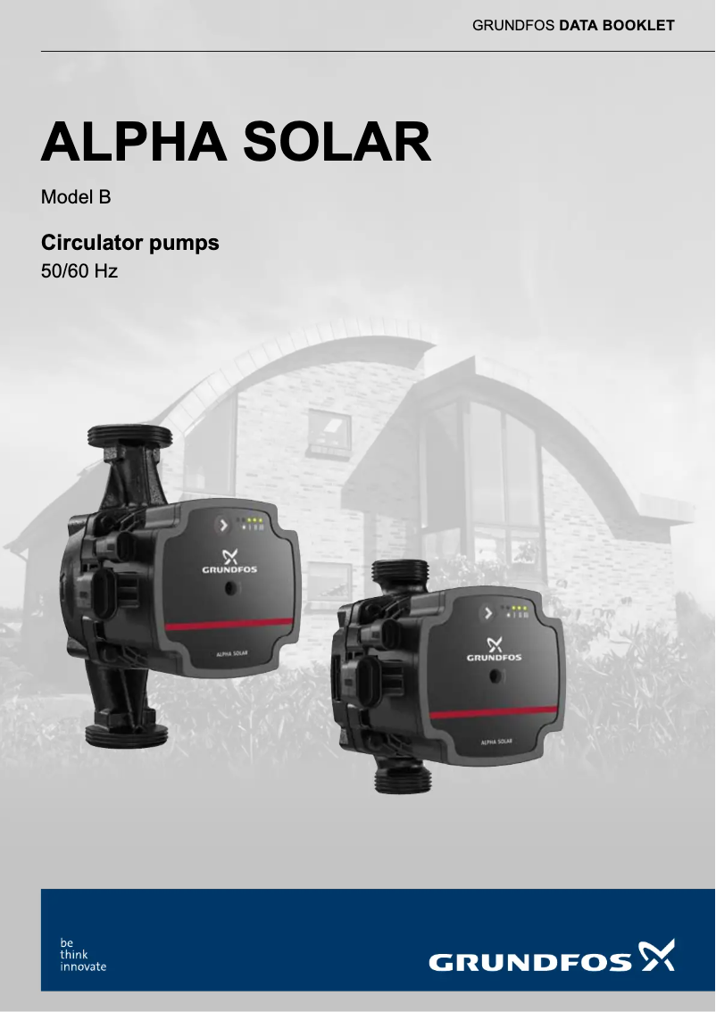 First page image of the manual for ALPHA SOLAR