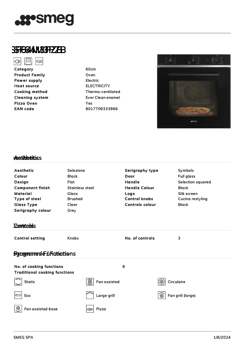 First page image of the manual for SF64M3PZB