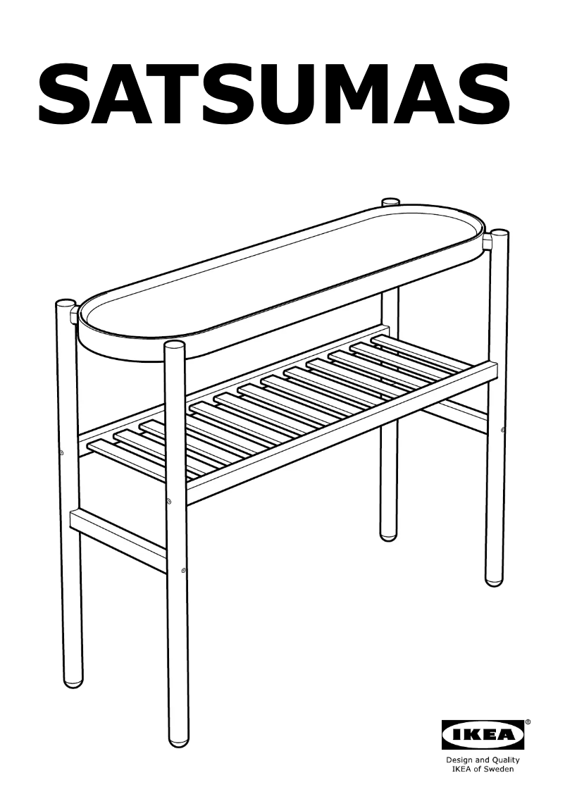 Page 1 of the manual User Manual Ikea SATSUMAS 802.949.61