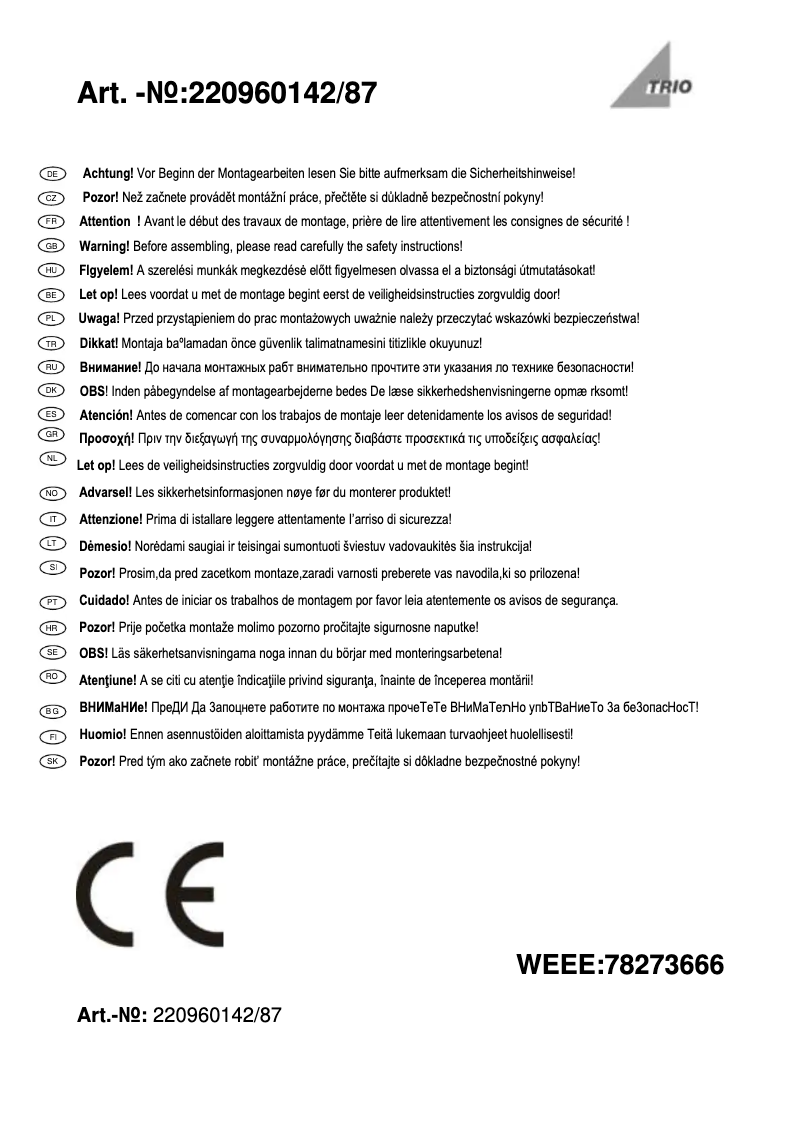 First page image of the manual for Harlem