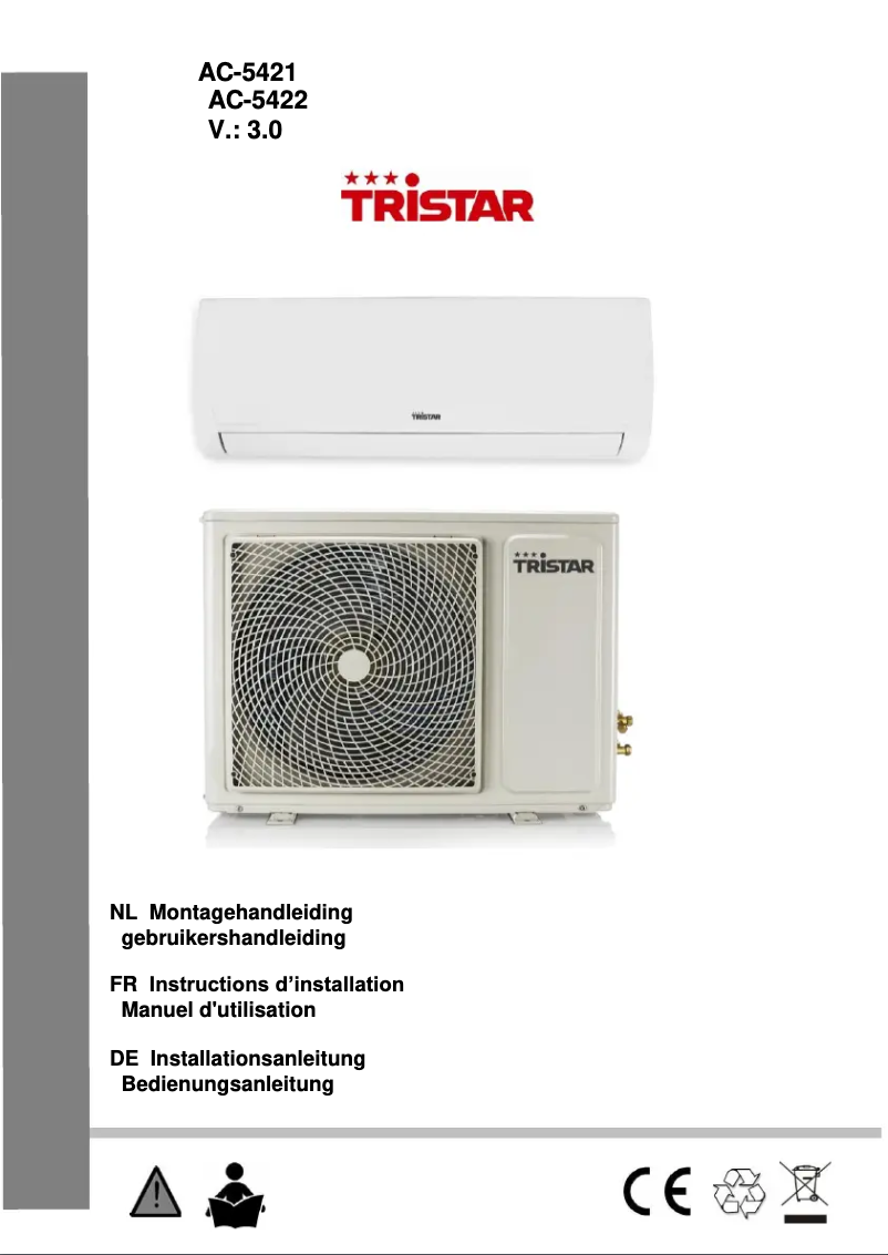 Page 1 of the manual User Manual TriStar AC-5421
