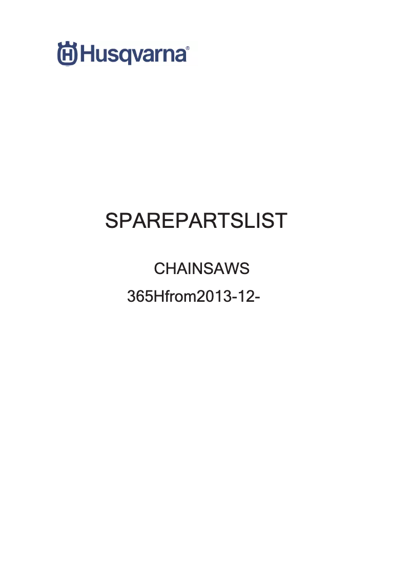 First page image of the manual for 365H