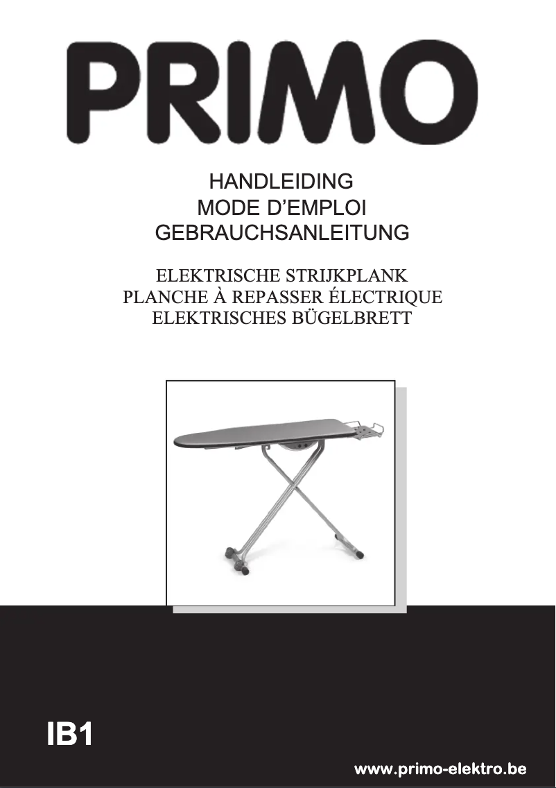 Page 1 of the manual User Manual Primo IB1