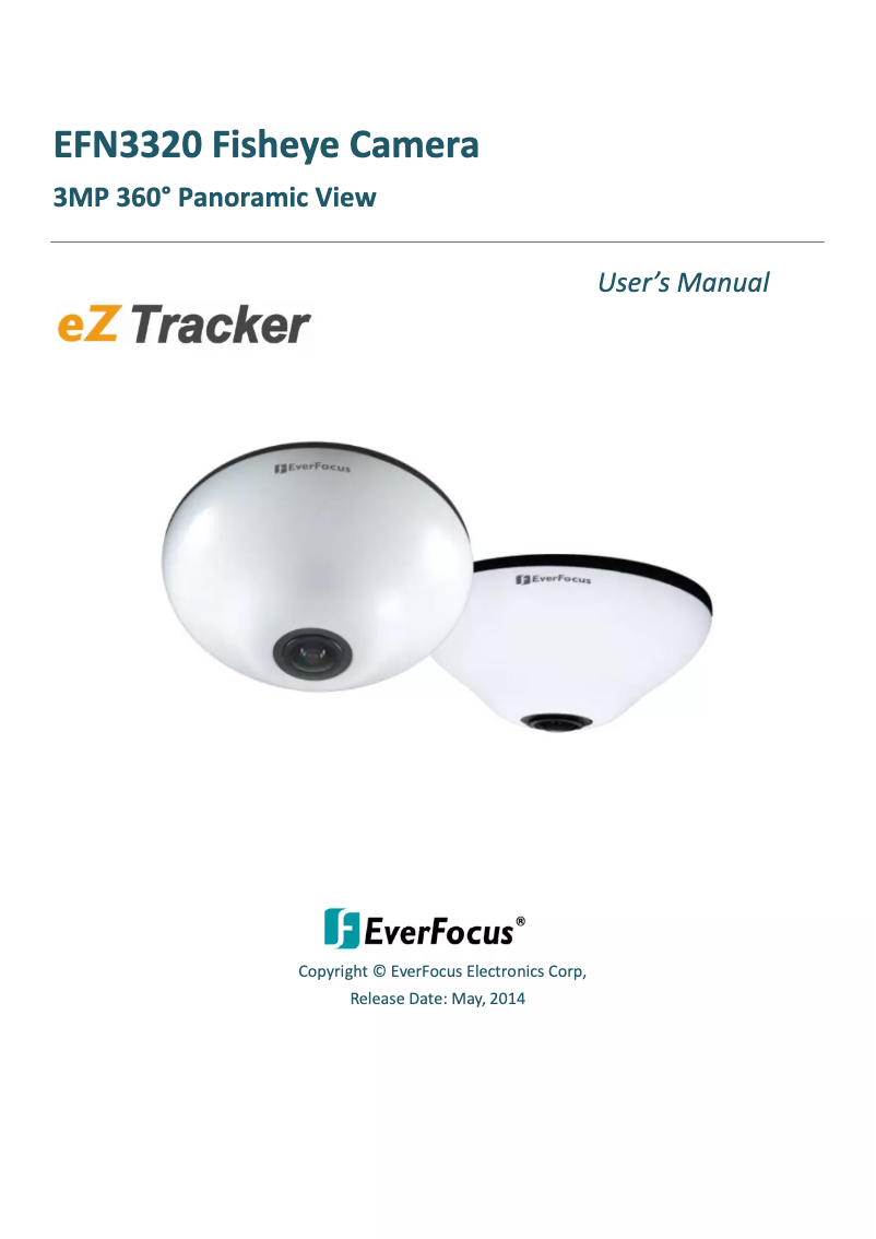 Page 1 of the manual User Manual EverFocus EFN3320