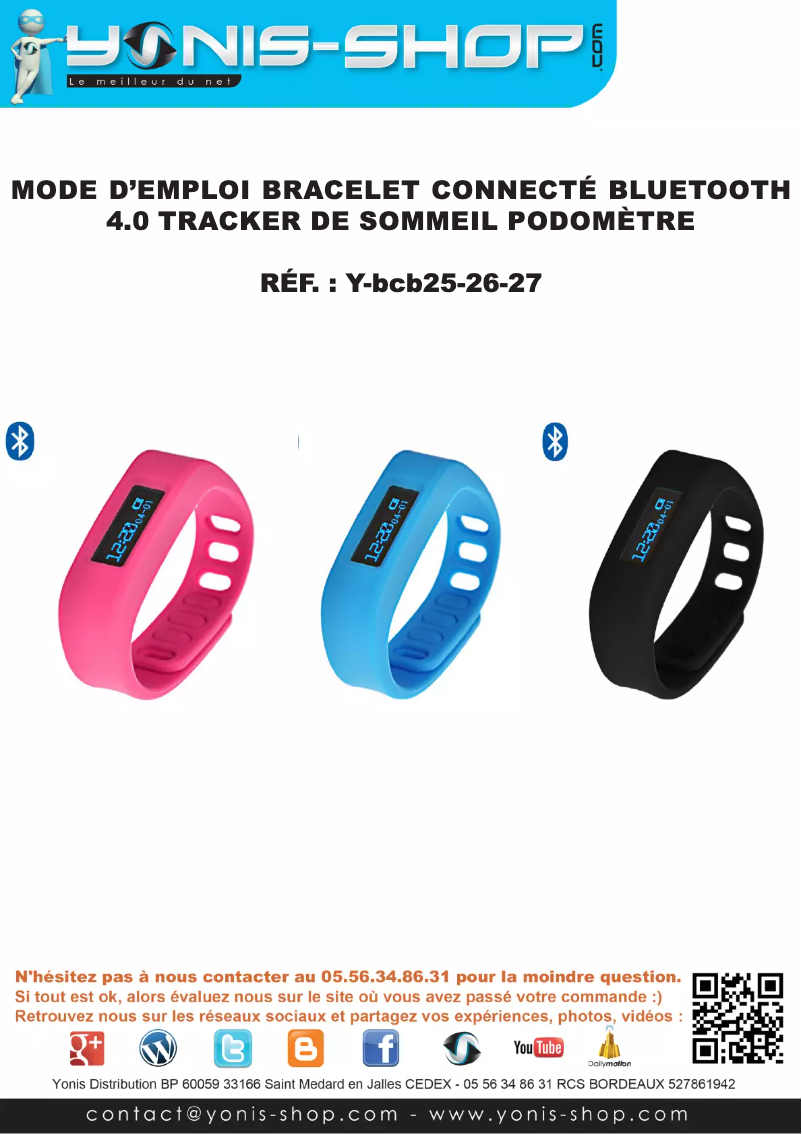 First page image of the manual for Y-BCB25