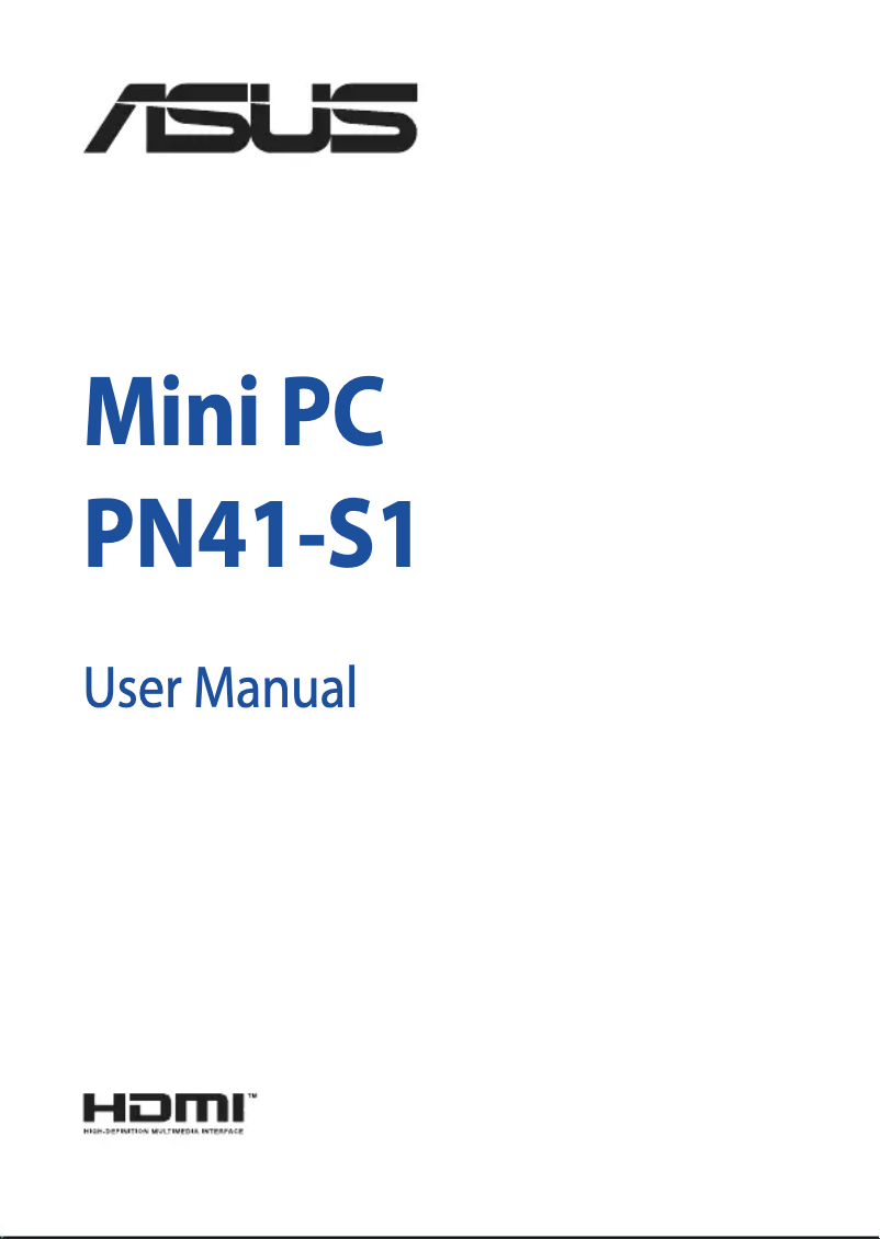 First page image of the manual for PN41-S1