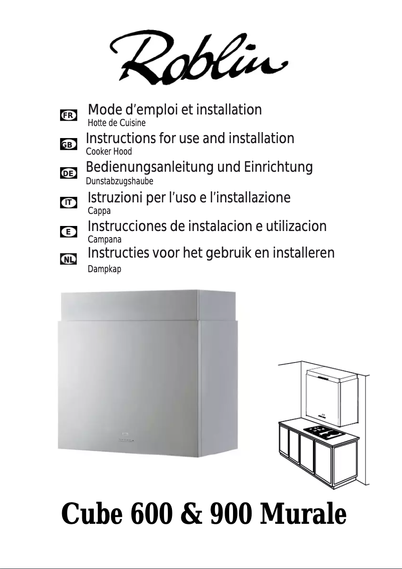 First page image of the manual for Cube 600