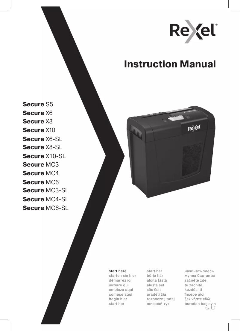 First page image of the manual for Secure MC3