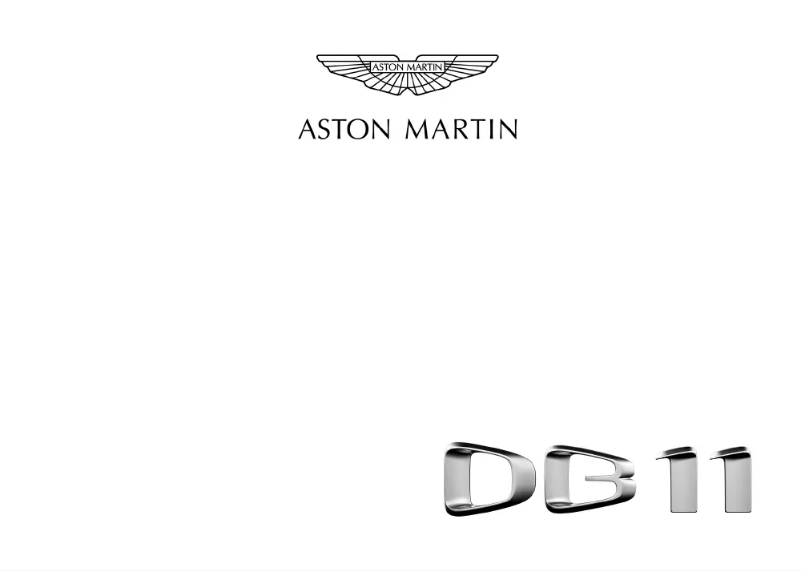 Page 1 of the manual User Manual Aston Martin DB11 (2017)