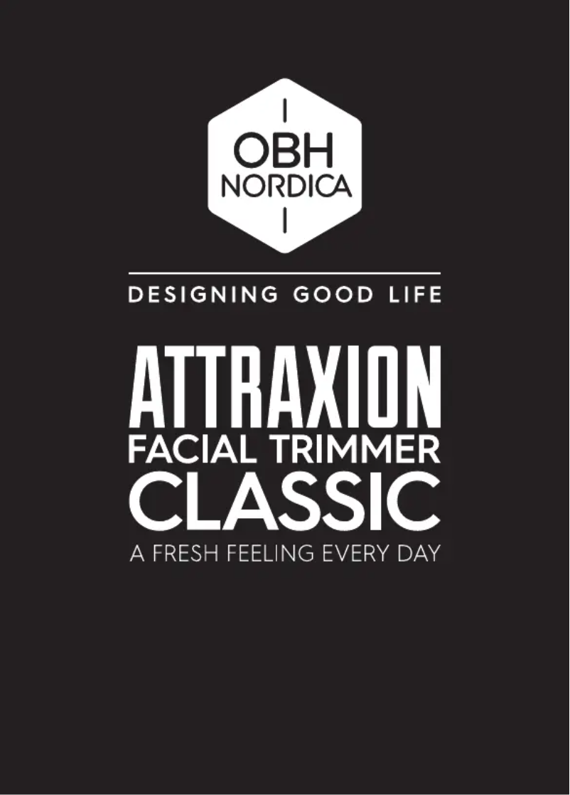 First page image of the manual for Attraxion Facial Trimmer Classic 5510