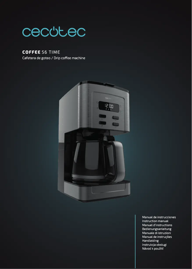 Image de la première page du manuel de l'appareil Coffee 56 Time