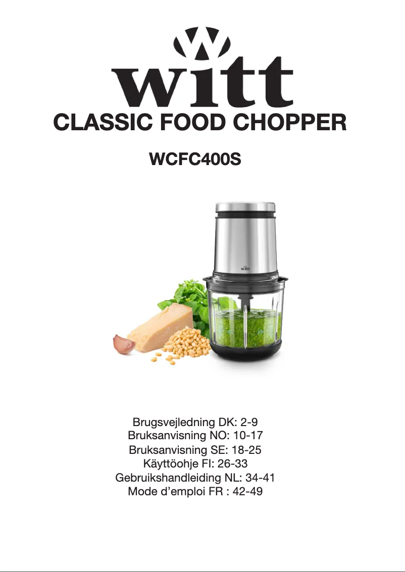 Page 1 of the manual User Manual Witt WCFC400S