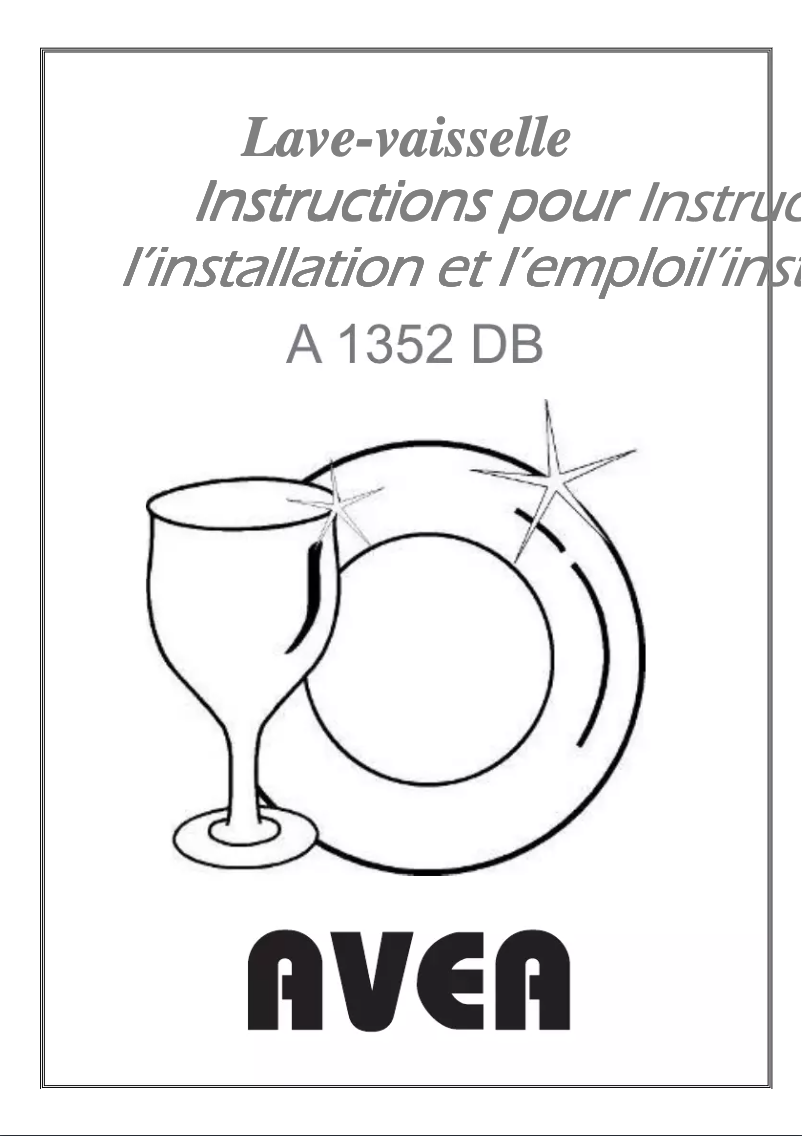 First page image of the manual for A1352DB