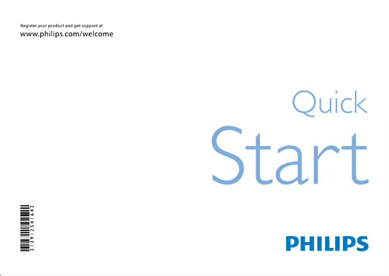 First page image of the manual for 46PFL6605